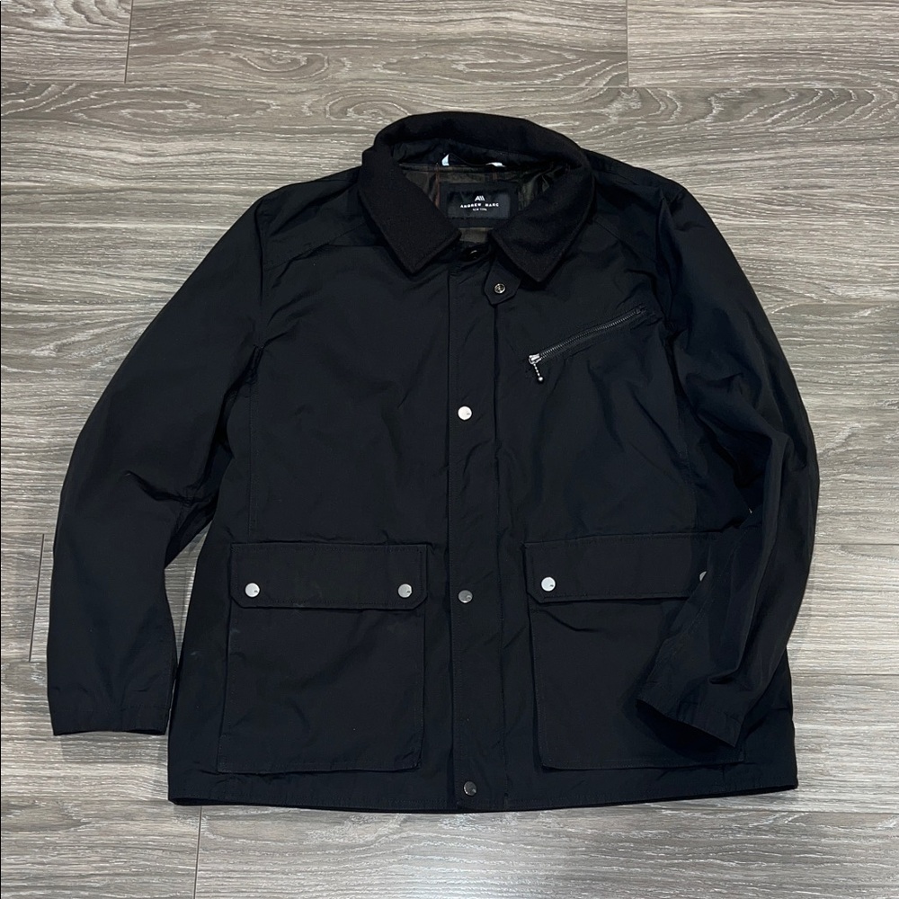Andrew Marc Black Military Field Jacket